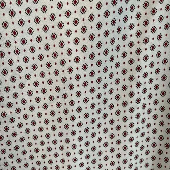 LOFT Patterned Button Down Blouse - Picture 3 of 4